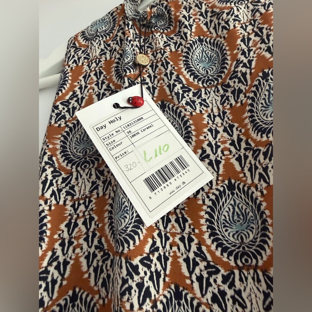 NWT day Birger et Mikkelsen BOHEMIAN Patterned Mini brown Dress size 36 - Picture 3 of 4